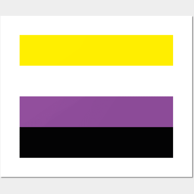 Non-Binary Pride Flag Wall Art by s.hiro